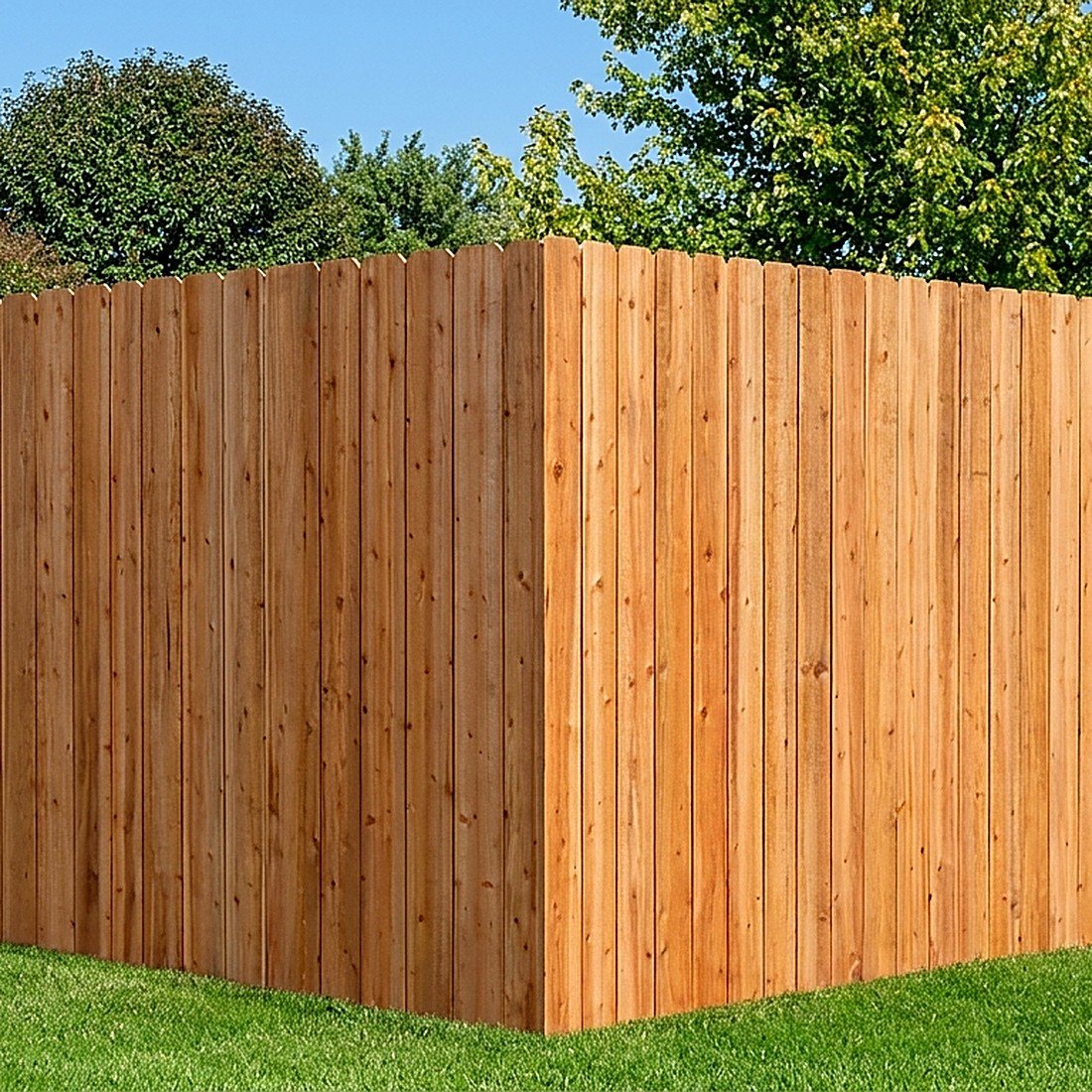 Wood privacy fence gate detail